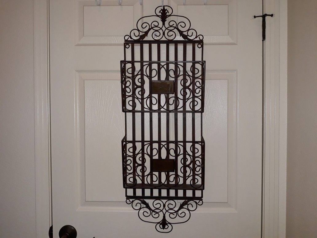 Wrought Iron Organizer