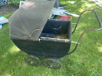 Antique baby stroller