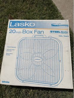 20in white box fan