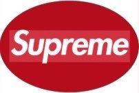 Supreme 3x2 waterproof sticker