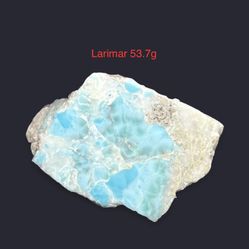 Larimar Genuine Stone from Dominican Republic 53.7g BEAUTIFUL COLOR