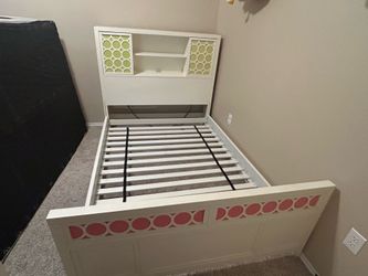 Full size bookcase bed and dresser