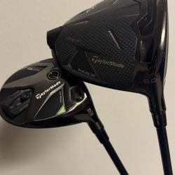 Taylormade QI35 Max Driver and Qi35 3 Wood TOUR (matching shafts)