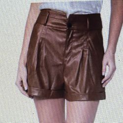 PAIGE “BLanka” Faux Leather Shorts NWT SZ 4