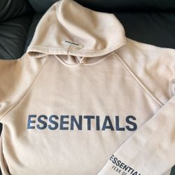 Fear of God ESSENTIALS Hoodie – Beige – Authentic Look