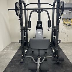   Smith Machine SM1001/FID Adj Bench/Gym Equipment/Fitness/Squat Rack/‼️⭕️WEIGHTS AND OLYMPIC BARBELL SOLD INDIVIDUALLY ⭕️‼️FREE  DELIVERY🚚 