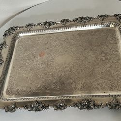 Vintage Tray Huge And Heavy 