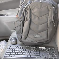 Keyboard Mouse Laptop Backpack Bundle