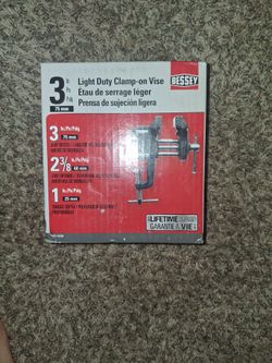 Light duty clamp on vise 75mm