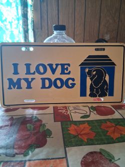 ILove My Dog plates for $5