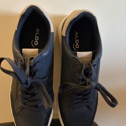 Navy Blue Aldo Men’s Dress Shoes Size 8