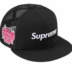 Supreme X New Era 7 1/8 Black Fitted