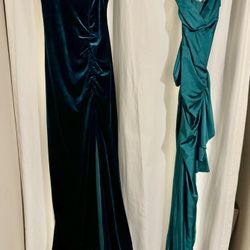 Long Green Homecoming Formal Dresses