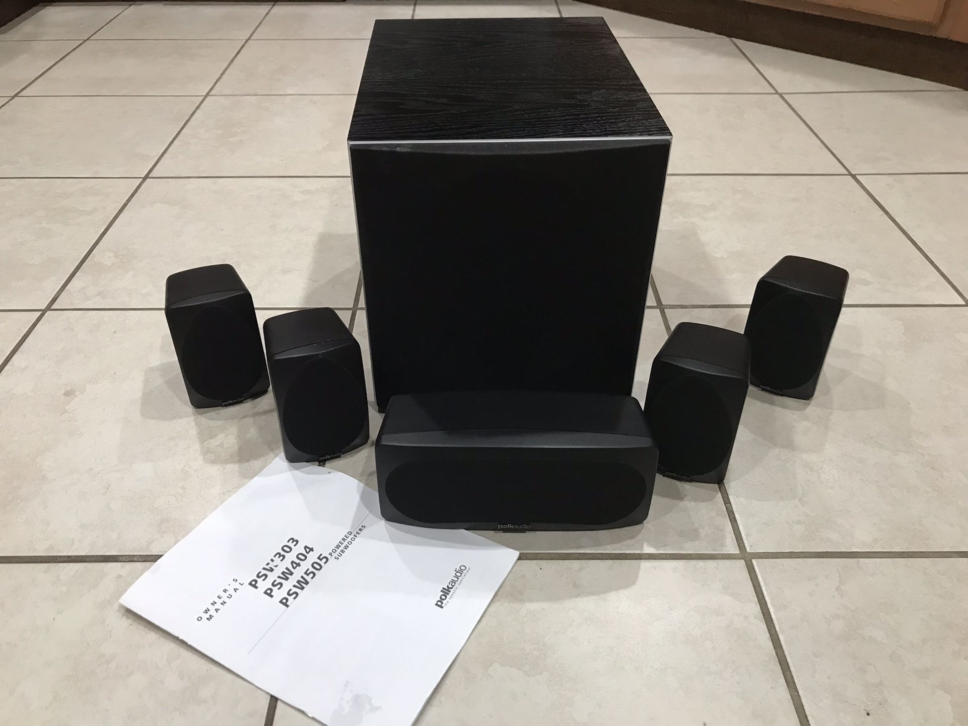 Polk Home Theater Surround Sound Speakers System (Wired) for Sale in Boca Raton, FL OfferUp