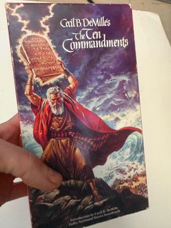 Cecil B. DeMille's The Ten Commandments VHS 2 tapes