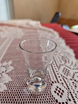 Di  Amore NEW Shot Glass,  Blue Dot, Candles HOLDER 