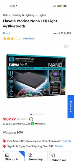 Fluval® Marine Nano LED Light w/Bluetooth
