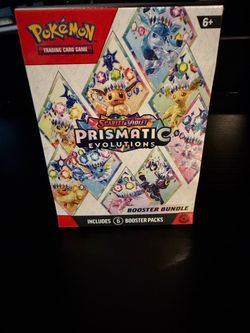 Pokémon TCG Scarlet & Violet Prismatic Evolutions Booster Bundle 6 Packs