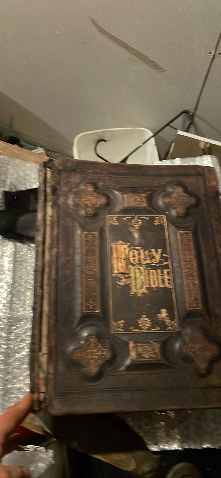 1800s Family Bible Has Some Mildew Damage