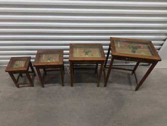 Stunning vintage Chinese nesting tables