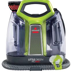 Bissell Little Green Proheat Portable Deep Cleaner/Spot Cleaner and Car/Auto Detailer with self-Cleaning HydroRinse Tool for Carpet and Upholstery, 25