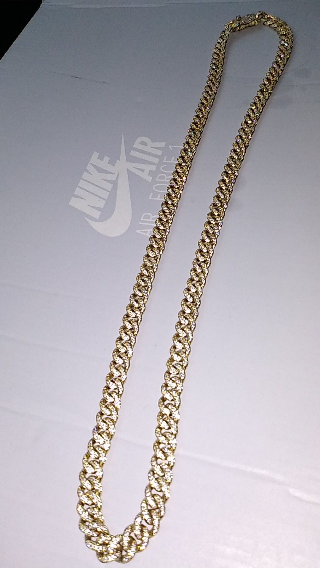 Gold chain bracelet set