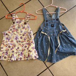 Baby girl clothes size 18 mos Osh Kosh bib dress bundle (2pcs)