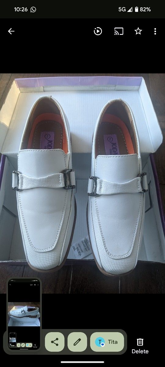 Boys White Dress Shoes