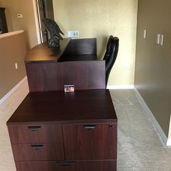 Executive Desk and file caninets