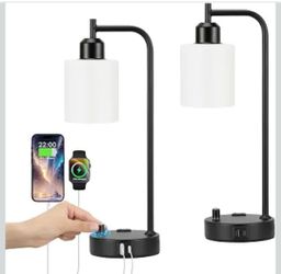 Bedroom Lamps for Nightstand Set of 2