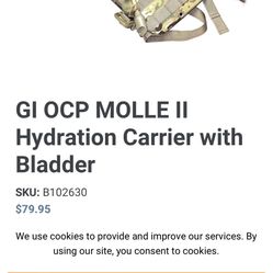 Carrier, Hydration System Ocp 