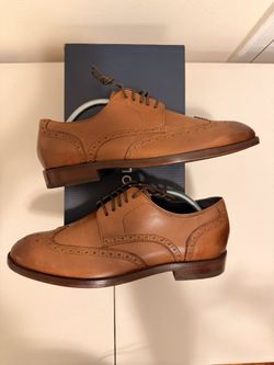 Cole Haan Harrison Wingtip Oxford British Tan Size 7.5 Men