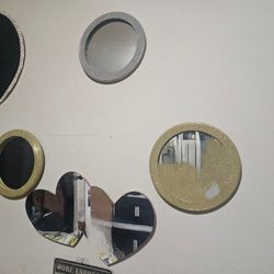 Heart And Round Mirrors 