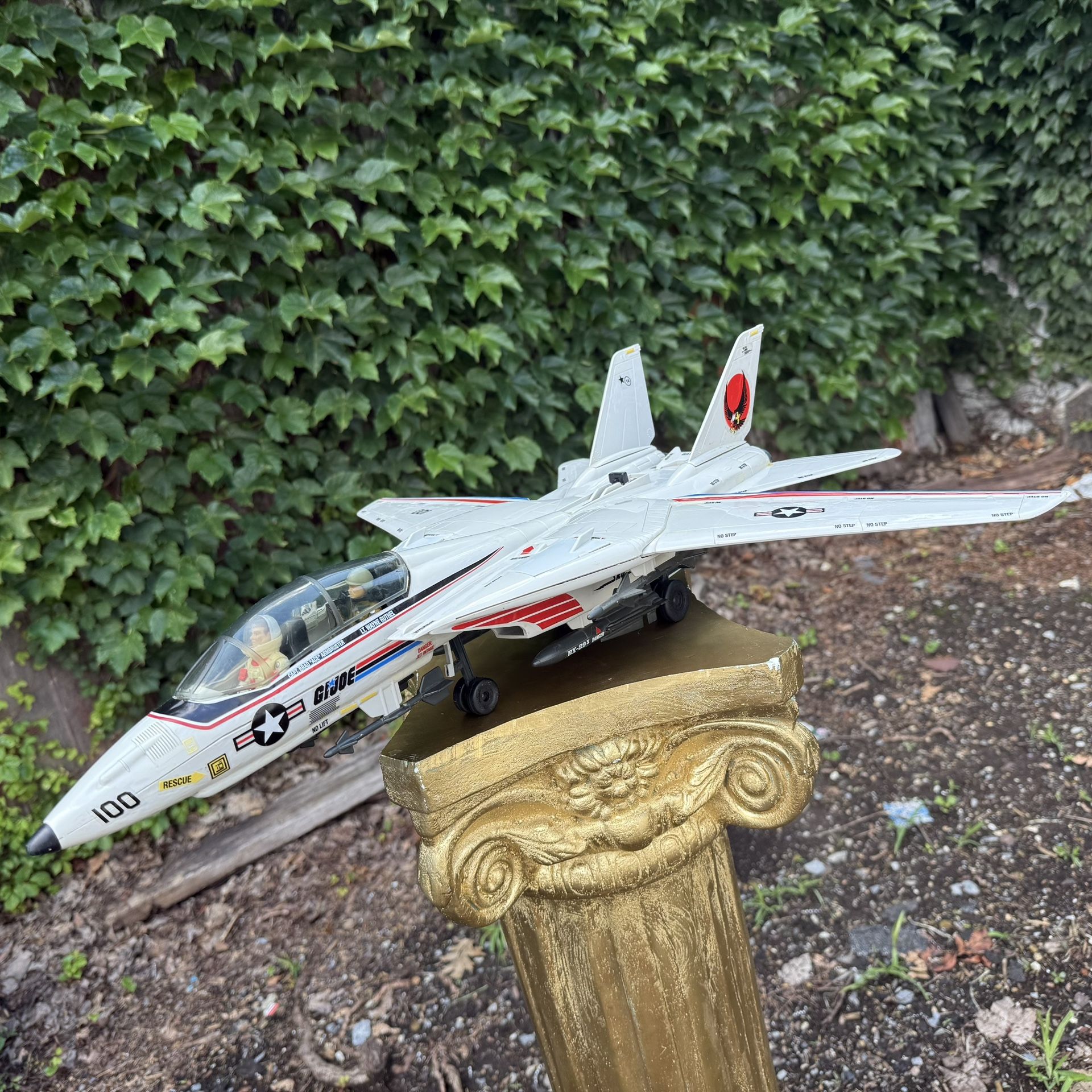 Vintage 1984 GI Joe Skystriker Fighter XP-21F Combat Jet Plane - Near Complete