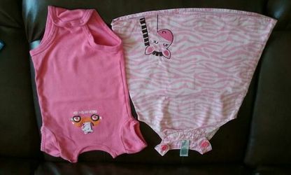 Pink zebra dress size 12 months