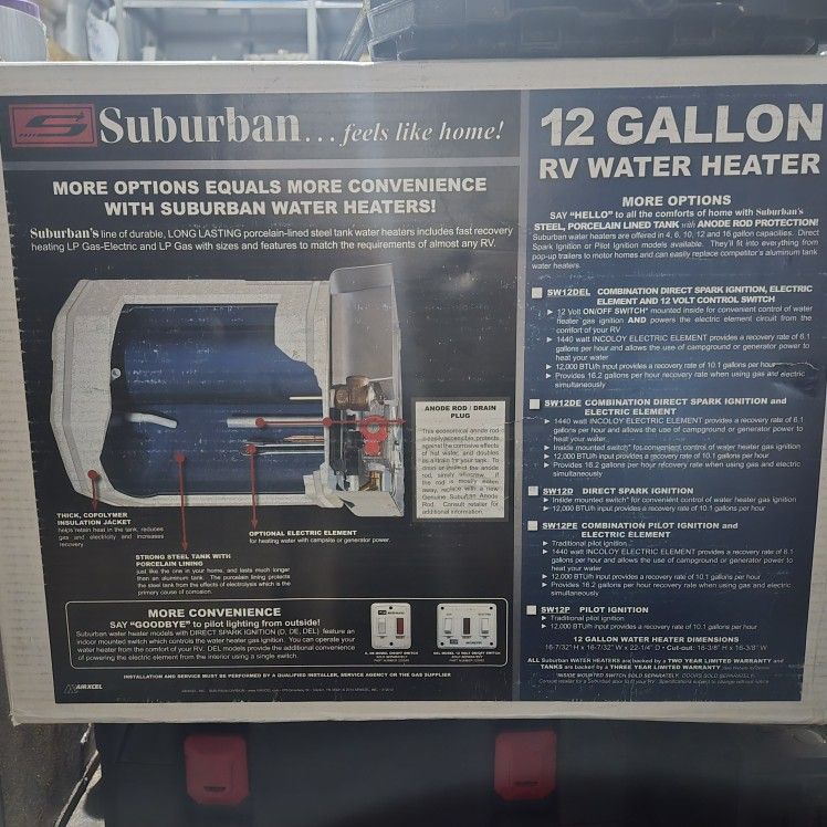 Rv Water Heater Suburban