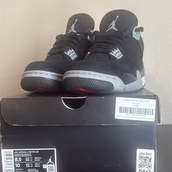 Air Jordan 4 Retro SE black canvas