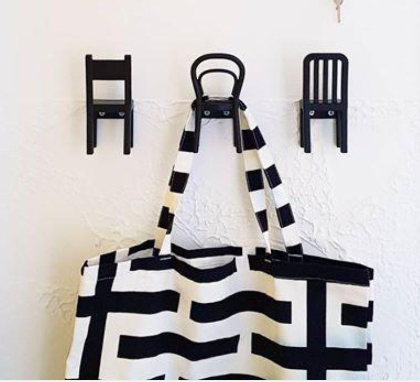 Ikea Fjantig chair shaped hanger hooks