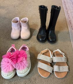 Girl’s size 7 shoes boots and sandals $5.00 each
