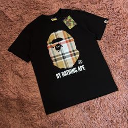 Men's Bape x Burberry By Bathing Ape Tee