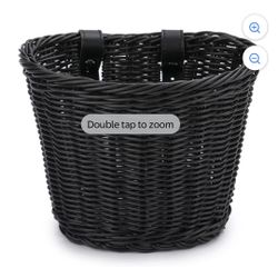 Child’s Bike Basket Black Weaved