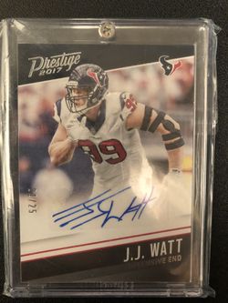2017 Panini Prestige Football J.J. Watt Auto short print 21/25