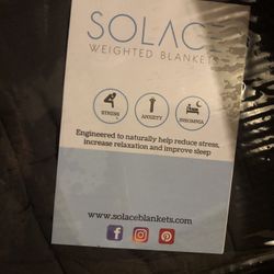 Solace Weigh Blanket. Please Read Description.