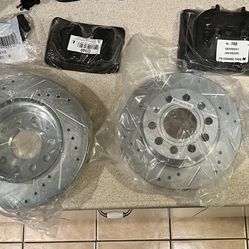 Power Stop Drilled and Slotted Rotors and Brake Pads