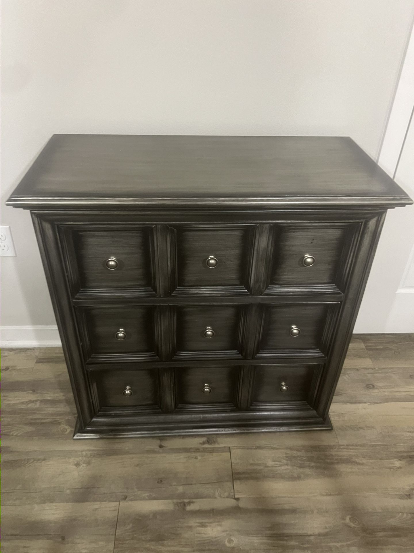 Black/smokey Grey 3 Drawer Dresser