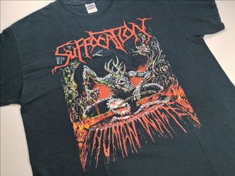 2000's SUFFOCATION HUMAN WASTE T-Shirt XL Death Metal Vintage VTG Y2K