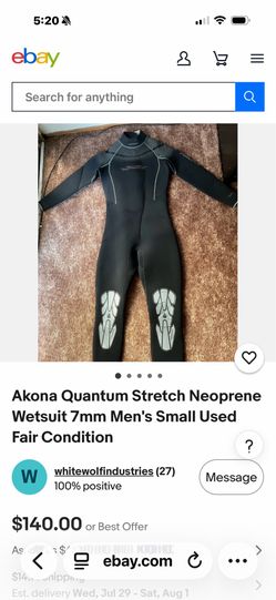 Wetsuit Fullsuit Akona 7mm women’s 5/6