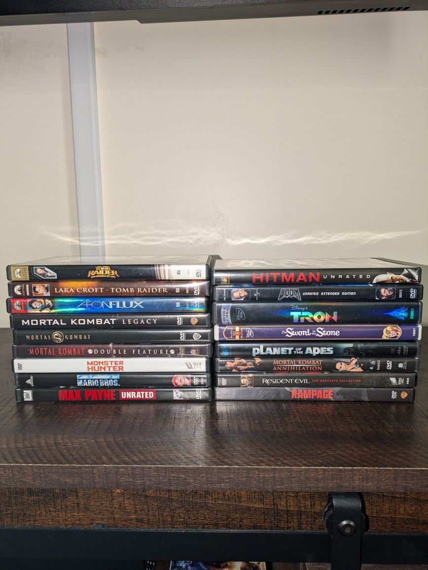 DVD Video game movie Film Collection 23 Movies