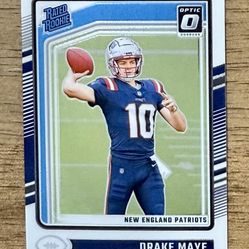2024 Panini Donruss Optic DRAKE MAYE Rated Rookie Card #229 RC Patriots