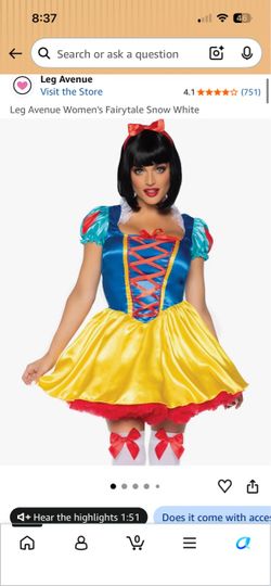 Snow White Costume Womens XSmall
